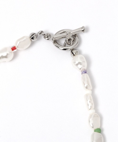 mysty woman（ミスティウーマン）の「変形パールビーズネックレス 285467（ネックレス・レディース・ゴールド/マルチ・FREE）」の10枚目の写真