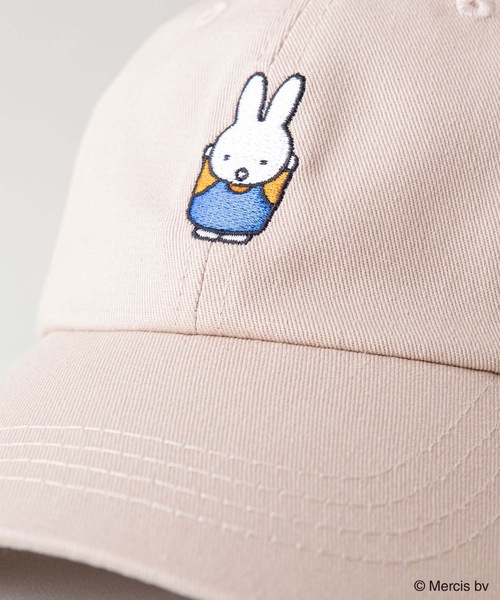 Miffy（ ミッフィー）の「【MIFFY/ミッフィー】ワンポイント刺繍キャップ（キャップ・メンズ・スミクロ/ベージュ/ブラック/ライトグレー・58cm）」の11枚目の写真