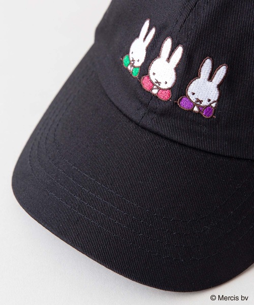 Miffy（ ミッフィー）の「【MIFFY/ミッフィー】ワンポイント刺繍キャップ（キャップ・メンズ・スミクロ/ベージュ/ブラック/ライトグレー・58cm）」の13枚目の写真