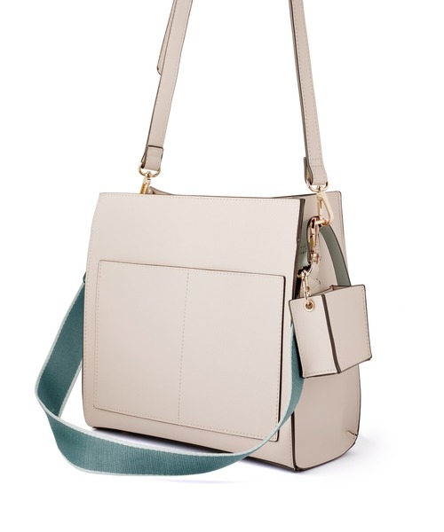 ANEMONE（アネモネ）の「ミニケース付きポイントカラースクエア2WAYバッグ（ショルダーバッグ・レディース・オフホワイト/グレー/ブラウン系その他・FREE）」の5枚目の写真