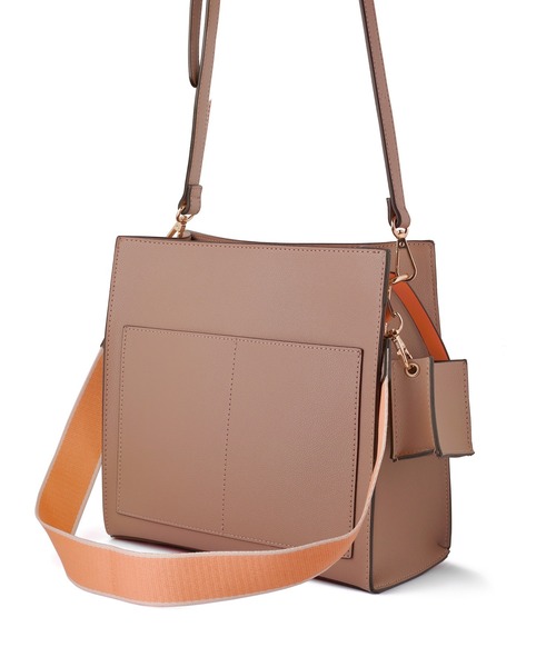 ANEMONE（アネモネ）の「ミニケース付きポイントカラースクエア2WAYバッグ（ショルダーバッグ・レディース・オフホワイト/グレー/ブラウン系その他・FREE）」の6枚目の写真