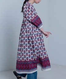 LUPILIEN | Made in indiaダマスク柄プリント　ワンピース(ワンピース)