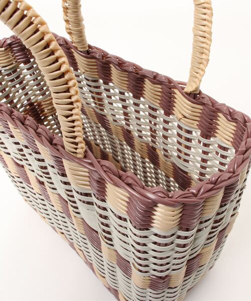 Samansa Mos2（サマンサ モスモス）の「メルカドバッグ（トートバッグ・レディース・モカ/ラベンダー/ベージュ・ﾌﾘ-）」の6枚目の写真