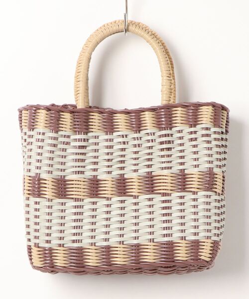 Samansa Mos2（サマンサ モスモス）の「メルカドバッグ（トートバッグ・レディース・モカ/ラベンダー/ベージュ・ﾌﾘ-）」の8枚目の写真