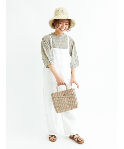 Samansa Mos2（サマンサ モスモス）の「メルカドバッグ（トートバッグ・レディース・モカ/ラベンダー/ベージュ・ﾌﾘ-）」の12枚目の写真