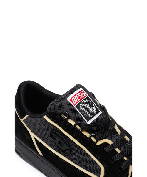 DIESEL(ディーゼル)の「メンズ MIXマテリアル ローカット スニーカー(スニーカー・メンズ・ブラック/ベージュ/ブラウン・41/43/40/44/42/45)」の11枚目の写真