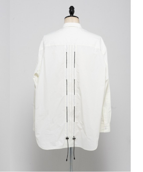 NILoS(ニルズ)の「NILoS/ニルズ/NYLON RIP STOP/800SHM1(シャツ/ブラウス・メンズ・ホワイト/ブラック・2/3)」の3枚目の写真