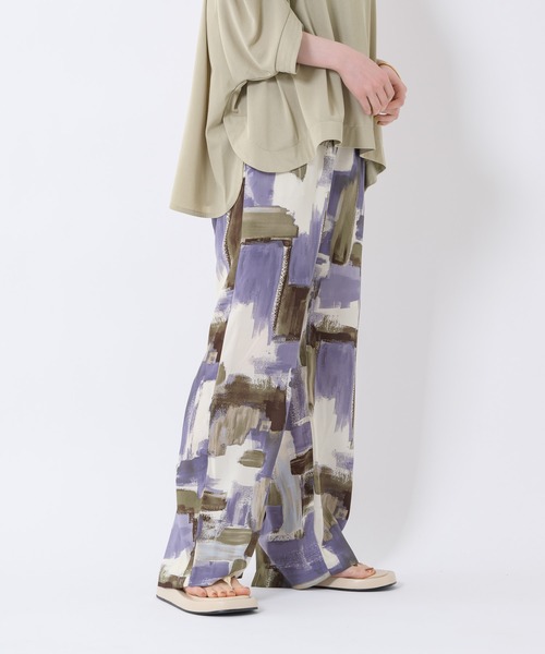 Paradise Picnic（パラダイスピクニック）の「Lallia Mu ペイントグラフィックパンツ（その他パンツ・レディース・イエロー/ラベンダー・FREE）」の22枚目の写真