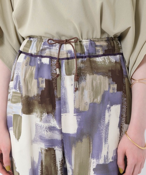 Paradise Picnic（パラダイスピクニック）の「Lallia Mu ペイントグラフィックパンツ（その他パンツ・レディース・イエロー/ラベンダー・FREE）」の10枚目の写真