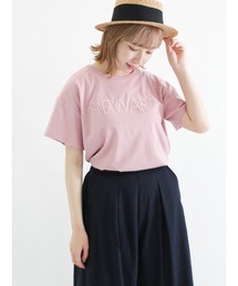 Samansa Mos2 | ぽこぽこ刺繍半袖Tシャツ(Tシャツ/カットソー)