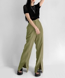 【ZOZOTOWN限定】Center slit color slacks / センタースリットカラースラックス