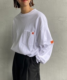 【FINEBOYS 11月号掲載】[UNIVERSAL OVERALL/ユニバーサルオーバーオール] 別注 ロングスリーブポケットTシャツ