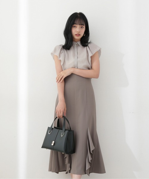 PROPORTION BODY DRESSING（プロポーションボディドレッシング）の「ラッフルマーメイドスカート / 1212220806（スカート・レディース・ブラウン/グレー/カーキ・SMALL/MEDIUM）」の3枚目の写真
