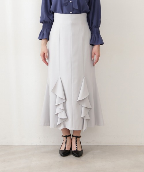 PROPORTION BODY DRESSING（プロポーションボディドレッシング）の「ラッフルマーメイドスカート / 1212220806（スカート・レディース・ブラウン/グレー/カーキ・SMALL/MEDIUM）」の8枚目の写真