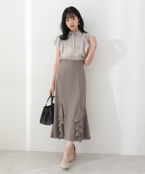 PROPORTION BODY DRESSING（プロポーションボディドレッシング）の「ラッフルマーメイドスカート / 1212220806（スカート・レディース・ブラウン/グレー/カーキ・SMALL/MEDIUM）」の12枚目の写真