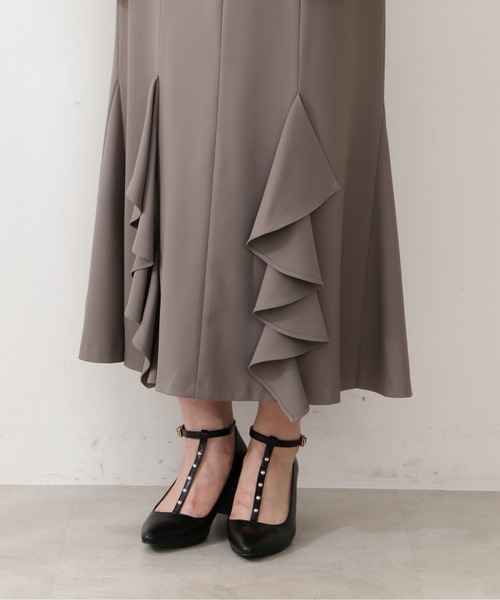 PROPORTION BODY DRESSING（プロポーションボディドレッシング）の「ラッフルマーメイドスカート / 1212220806（スカート・レディース・ブラウン/グレー/カーキ・SMALL/MEDIUM）」の4枚目の写真