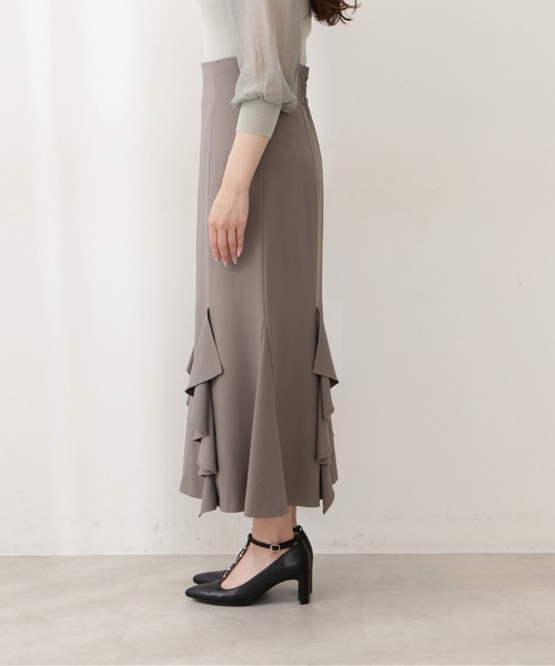 PROPORTION BODY DRESSING（プロポーションボディドレッシング）の「ラッフルマーメイドスカート / 1212220806（スカート・レディース・ブラウン/グレー/カーキ・SMALL/MEDIUM）」の10枚目の写真