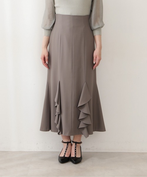 PROPORTION BODY DRESSING（プロポーションボディドレッシング）の「ラッフルマーメイドスカート / 1212220806（スカート・レディース・ブラウン/グレー/カーキ・SMALL/MEDIUM）」の9枚目の写真