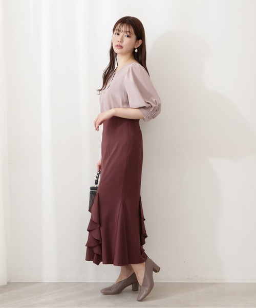 PROPORTION BODY DRESSING（プロポーションボディドレッシング）の「ラッフルマーメイドスカート / 1212220806（スカート・レディース・ブラウン/グレー/カーキ・SMALL/MEDIUM）」の13枚目の写真