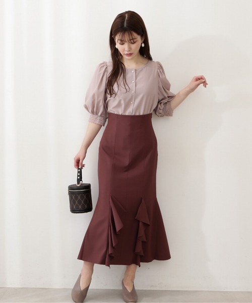 PROPORTION BODY DRESSING（プロポーションボディドレッシング）の「ラッフルマーメイドスカート / 1212220806（スカート・レディース・ブラウン/グレー/カーキ・SMALL/MEDIUM）」の18枚目の写真