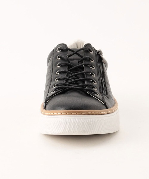 NICOLE CLUB FOR MEN(ニコルクラブフォーメン)の「サイドZIPスニーカー(スニーカー・メンズ・ブラック/ホワイト・27.5cm/25.5cm/26.5cm)」の6枚目の写真