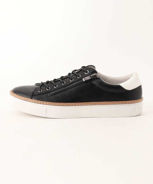NICOLE CLUB FOR MEN(ニコルクラブフォーメン)の「サイドZIPスニーカー(スニーカー・メンズ・ブラック/ホワイト・27.5cm/25.5cm/26.5cm)」の7枚目の写真