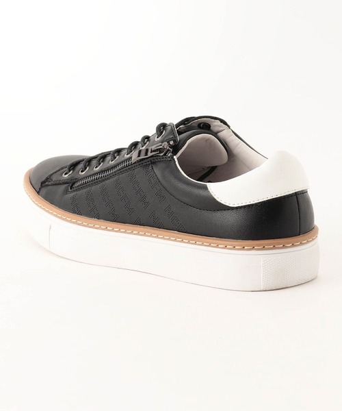 NICOLE CLUB FOR MEN(ニコルクラブフォーメン)の「サイドZIPスニーカー(スニーカー・メンズ・ブラック/ホワイト・27.5cm/25.5cm/26.5cm)」の3枚目の写真