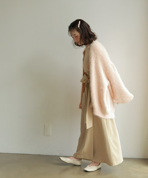 onetome(ワントゥーミー)の「シャギーニットカーディガン(カーディガン/ボレロ・レディース・ホワイト/ピンク/ライトグリーン・FREE)」の17枚目の写真