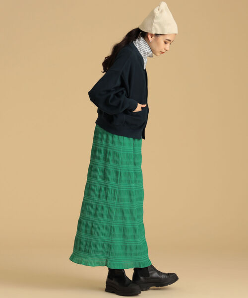 Ray BEAMS(レイビームス)の「Champion × Ray BEAMS / 別注 リバースウィーブ カーディガン(カーディガン/ボレロ・レディース・ライトグレー/ブラック/ネイビー・MEDIUM)」の17枚目の写真