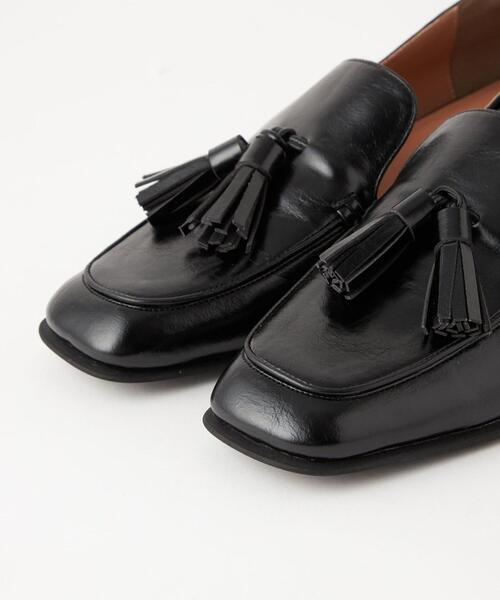 green label relaxing（グリーンレーベルリラクシング）の「スクエア タッセルローファー(3cmヒール)-撥水-（その他シューズ・レディース・ネイビー/ブラック/ブラウン・22.5cm/23.5cm/25cm/23cm/24cm/24.5cm）」の12枚目の写真