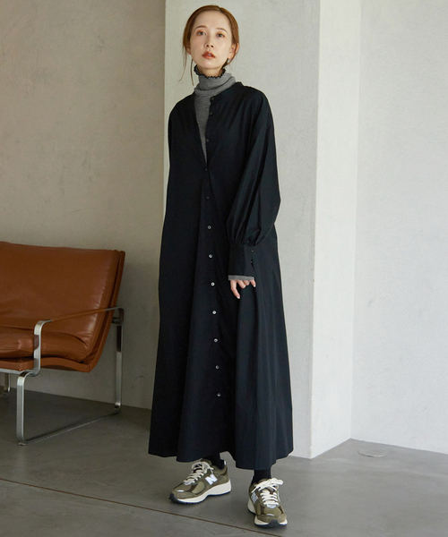 SLOBE IENA(スローブイエナ)の「ウール針抜きリブタートル(Tシャツ/カットソー・レディース・アイボリー/ブラック系その他/ブラック/レッド・FREE)」の15枚目の写真