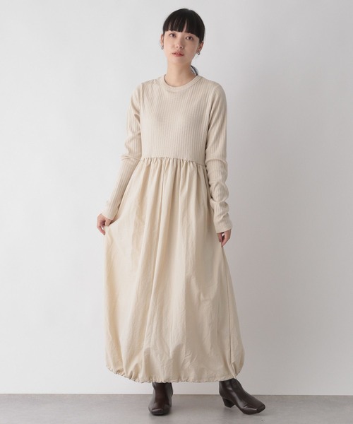 LOWRYS FARM(ローリーズファーム)の「イソザイドッキングワンピース 162165(ワンピース・レディース・ブラック/パープル/ブラウン/アイボリー・FREE)」の11枚目の写真