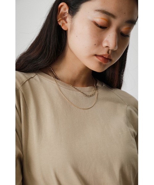 AZUL by moussy(アズールバイマウジー)の「ANCHOR CHAIN DOUBLE NECKLACE/アンカーチェーンダブルネックレス(ネックレス・レディース・シルバー/ゴールド系その他・FREE)」の11枚目の写真