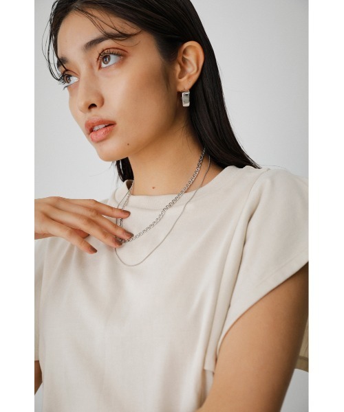 AZUL by moussy(アズールバイマウジー)の「ANCHOR CHAIN DOUBLE NECKLACE/アンカーチェーンダブルネックレス(ネックレス・レディース・シルバー/ゴールド系その他・FREE)」の4枚目の写真