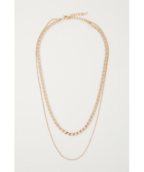 AZUL by moussy(アズールバイマウジー)の「ANCHOR CHAIN DOUBLE NECKLACE/アンカーチェーンダブルネックレス(ネックレス・レディース・シルバー/ゴールド系その他・FREE)」の13枚目の写真