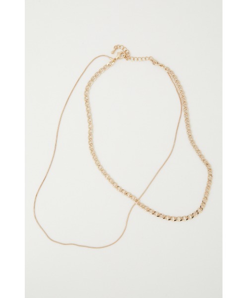 AZUL by moussy(アズールバイマウジー)の「ANCHOR CHAIN DOUBLE NECKLACE/アンカーチェーンダブルネックレス(ネックレス・レディース・シルバー/ゴールド系その他・FREE)」の14枚目の写真