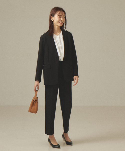 abahouse mavie（アバハウスマヴィ）の「ツイルシャンブレーブラウス（シャツ/ブラウス・レディース・グレイッシュベージュ/ネイビー/オレンジ系その他/ホワイト・フリー）」の6枚目の写真