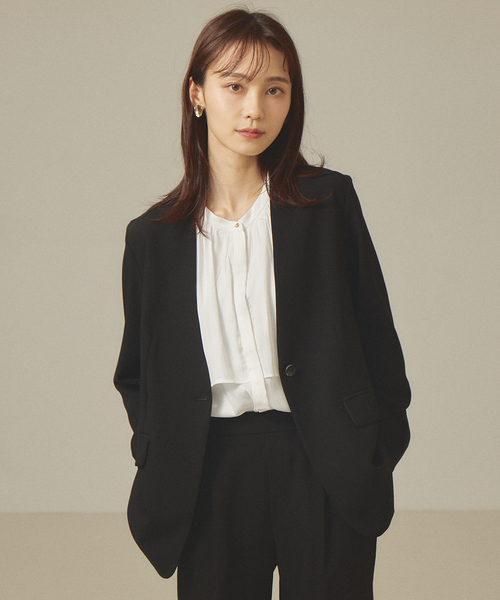 abahouse mavie（アバハウスマヴィ）の「ツイルシャンブレーブラウス（シャツ/ブラウス・レディース・グレイッシュベージュ/ネイビー/オレンジ系その他/ホワイト・フリー）」の8枚目の写真