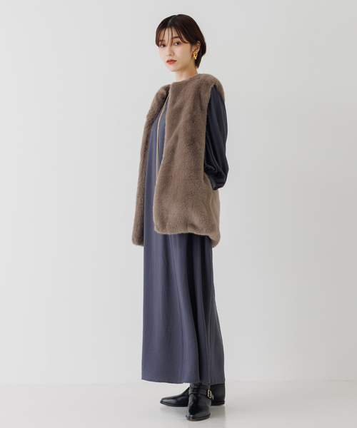 Rouge vif（ルージュヴィフ）の「エコファーベスト（ベスト・レディース・モカ・フリー）」の14枚目の写真