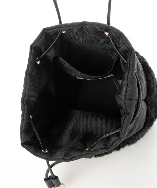 cache cache(カシュ カシュ)の「カシュカシュ cachecache / エコファー切り替えコンビドロストバッグ(ショルダーバッグ・レディース・ブラック/カーキ/アイボリー/サックスブルー/オレンジ・FREE)」の8枚目の写真