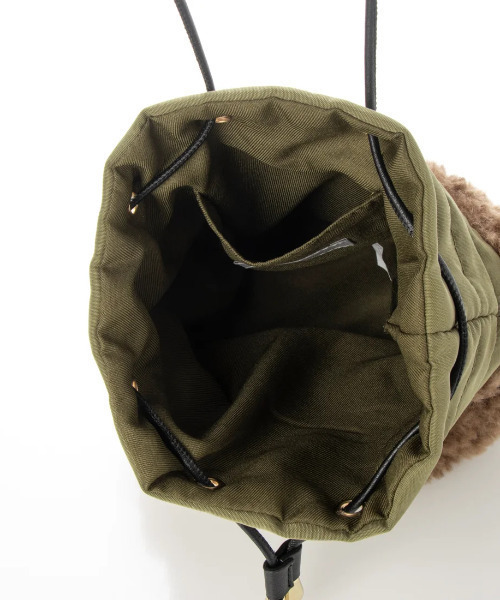 cache cache(カシュ カシュ)の「カシュカシュ cachecache / エコファー切り替えコンビドロストバッグ(ショルダーバッグ・レディース・ブラック/カーキ/アイボリー/サックスブルー/オレンジ・FREE)」の20枚目の写真