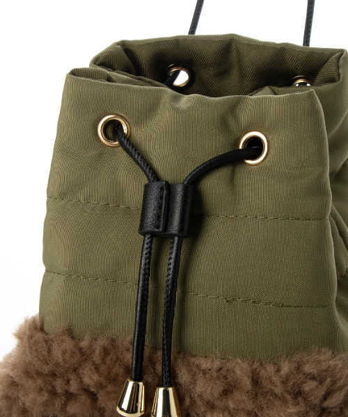 cache cache(カシュ カシュ)の「カシュカシュ cachecache / エコファー切り替えコンビドロストバッグ(ショルダーバッグ・レディース・ブラック/カーキ/アイボリー/サックスブルー/オレンジ・FREE)」の21枚目の写真