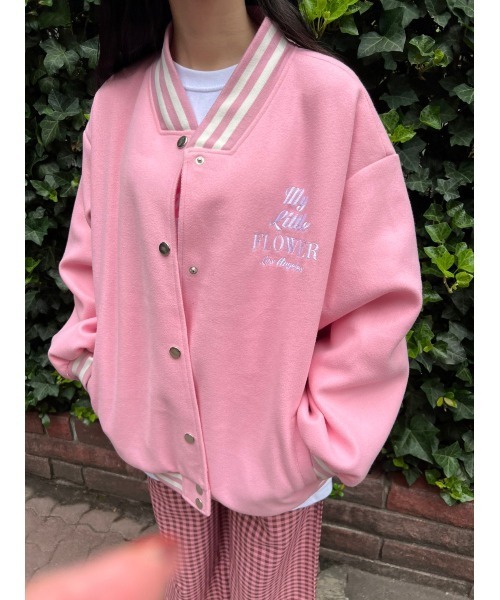 WC（ダブル シー）の「ロゴ刺繍スタジャン（スタジャン・レディース・ブラック/グリーン/ピンク・FREE）」の5枚目の写真