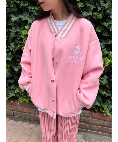 WC（ダブル シー）の「ロゴ刺繍スタジャン（スタジャン・レディース・ブラック/グリーン/ピンク・FREE）」の6枚目の写真