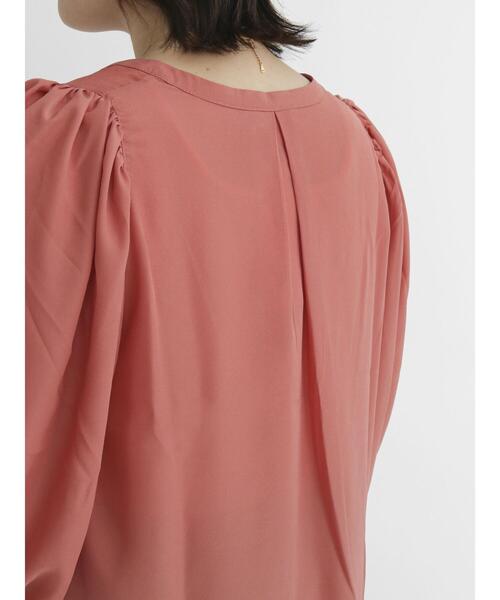 Samansa Mos2 blue(サマンサモスモスブルー)の「スキッパーブラウス(シャツ/ブラウス・レディース・ブラック/オレンジ/ライトベージュ・フリ-)」の22枚目の写真