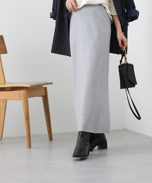 COLONY 2139（コロニートゥーワンスリーナイン）の「リサイクルポリPBTミラノリブペンシルスカート（スカート・レディース・ブラック/ベージュ/グレー・SMALL/MEDIUM）」の19枚目の写真