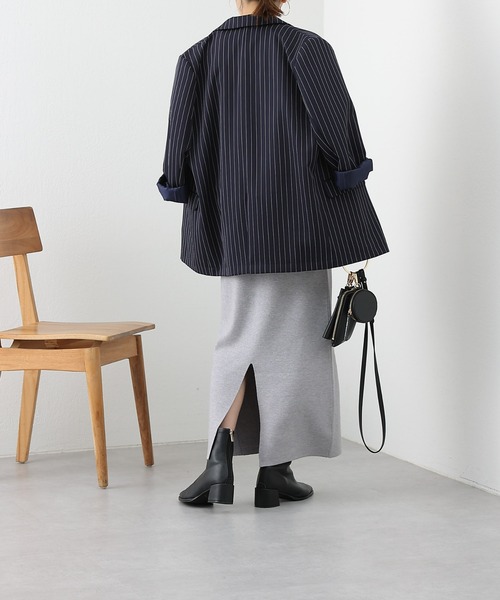 COLONY 2139（コロニートゥーワンスリーナイン）の「リサイクルポリPBTミラノリブペンシルスカート（スカート・レディース・ブラック/ベージュ/グレー・SMALL/MEDIUM）」の22枚目の写真