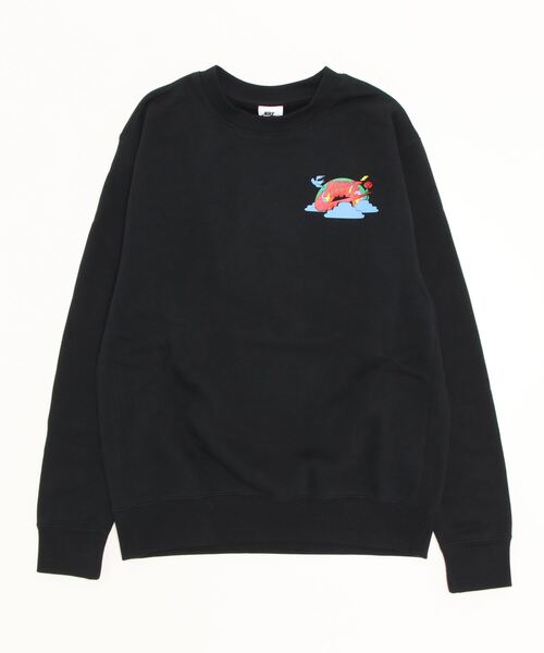 NIKE(ナイキ)の「NIKE ナイキ M FLC CREW SWSH SPIRIT スウェット DX6515 010BLACK(スウェット・メンズ・ブラック・X-SMALL/SMALL/MEDIUM/LARGE/X-LARGE/XX-LARGE)」の1枚目の写真