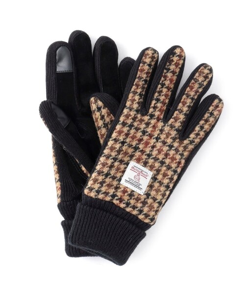 HARRIS TWEED(ハリスツイード)の「◆【HARRIS TWEED/ハリスツイード】スマホ操作対応/リブグローブ(手袋・メンズ・チャコールグレー/ブラウン系2/ダークブラウン/ダークネイビー・00)」の7枚目の写真