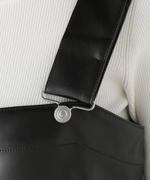 Spick & Span(スピックアンドスパン)の「フェイクレザーワンピース(ワンピース・レディース・ブラック・36/38)」の16枚目の写真